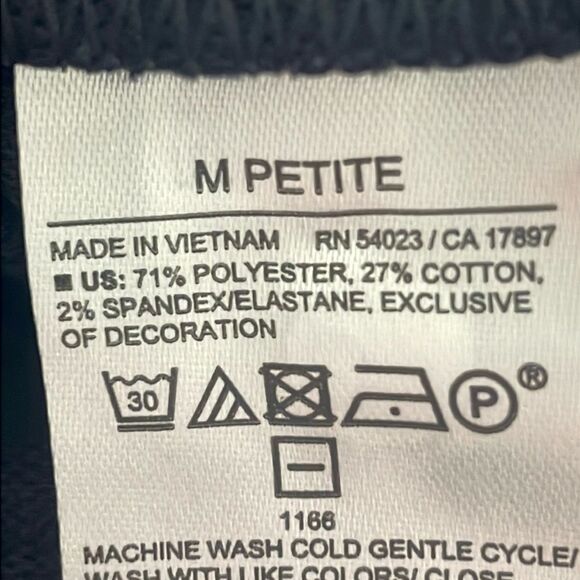 Banana Republic Factory Navy Collarless Cropped Jacket - Picture 4 of 5